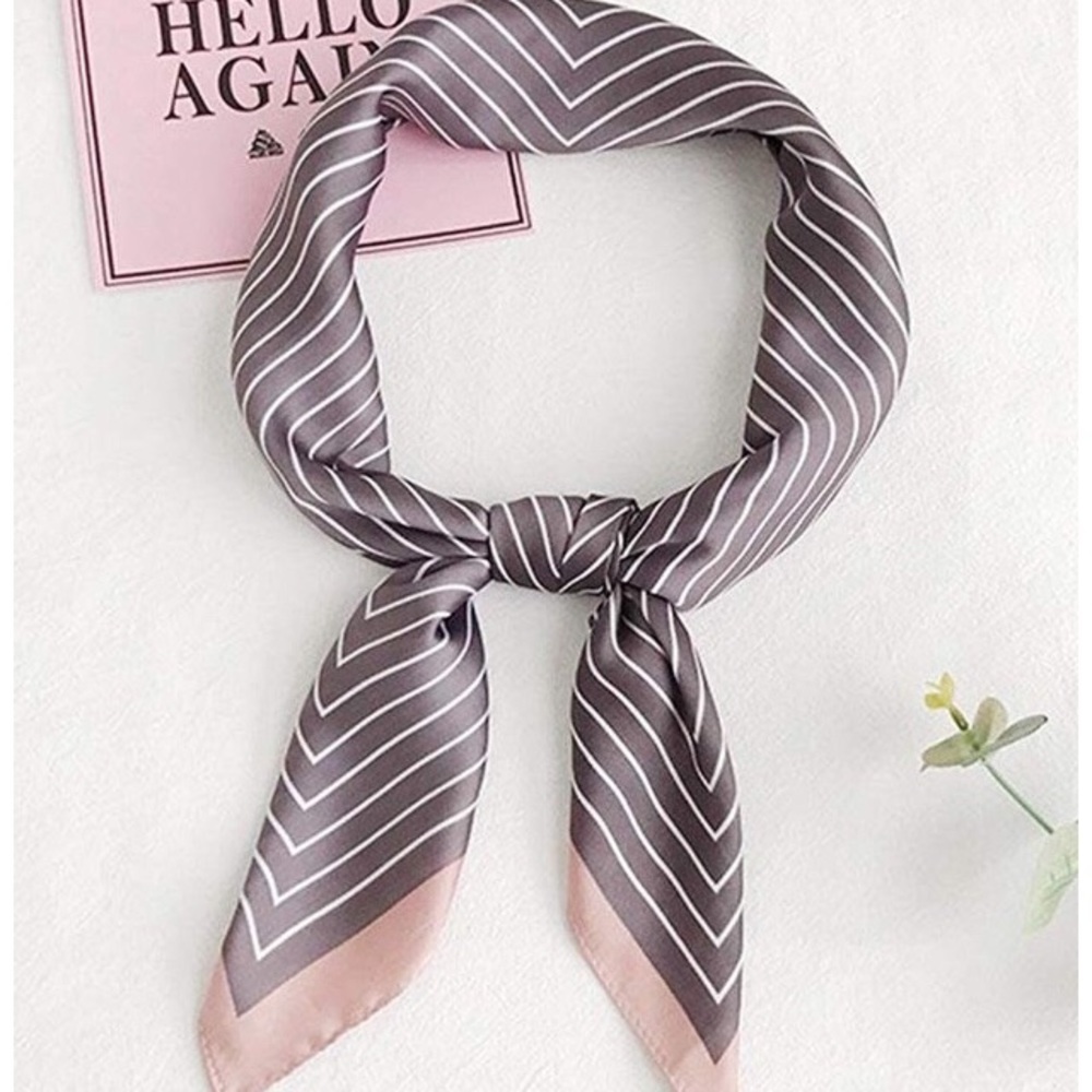 Silk hair scarf